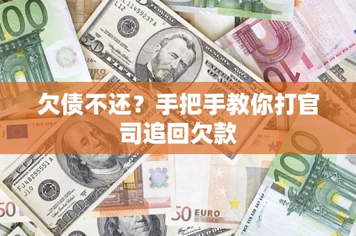 武汉欠债不还？手把手教你打官司追回欠款