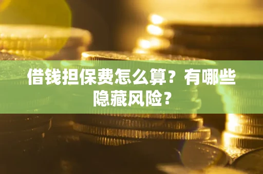 武汉借钱担保费怎么算？有哪些隐藏风险？