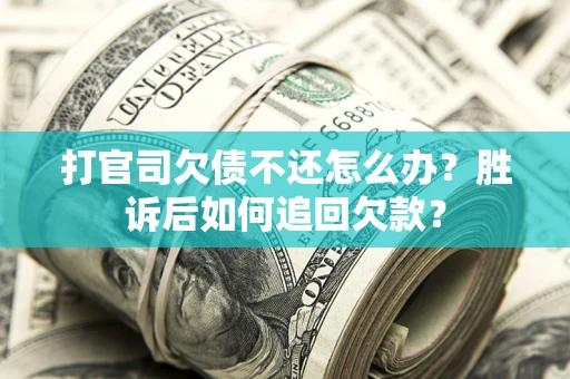 武汉打官司欠债不还怎么办？胜诉后如何追回欠款？