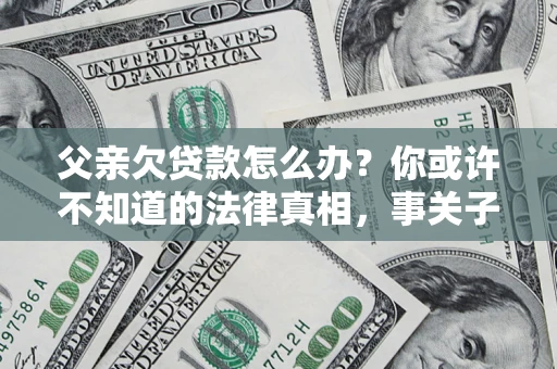 武汉父亲欠贷款怎么办？你或许不知道的法律真相，事关子女未来