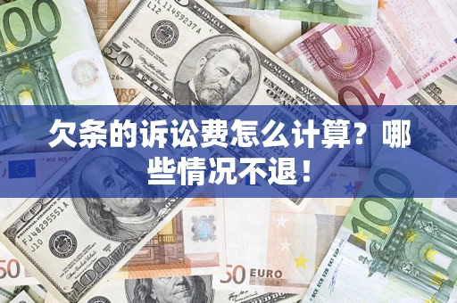 武汉欠条的诉讼费怎么计算？哪些情况不退！