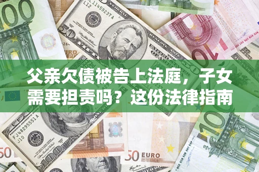 武汉父亲欠债被告上法庭，子女需要担责吗？这份法律指南必须看完