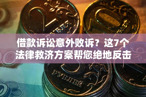 武汉借款诉讼意外败诉？这7个法律救济方案帮您绝地反击！