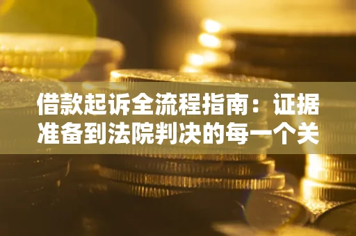 武汉借款起诉全流程指南：证据准备到法院判决的每一个关键步骤