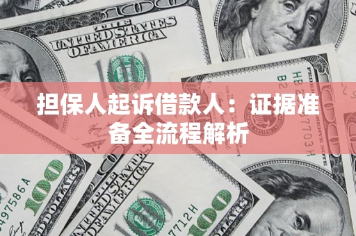 武汉担保人起诉借款人：证据准备全流程解析