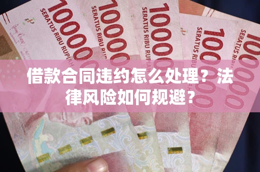 武汉借款合同违约怎么处理？法律风险如何规避？