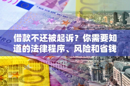 武汉借款不还被起诉？你需要知道的法律程序、风险和省钱技巧