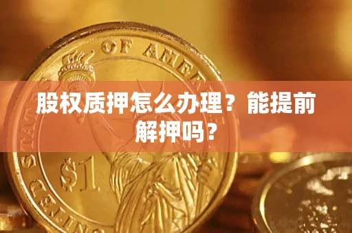 武汉股权质押怎么办理？能提前解押吗？