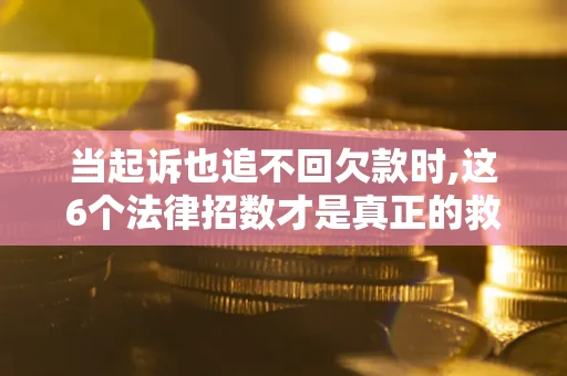 武汉当起诉也追不回欠款时,这6个法律招数才是真正的救命稻草
