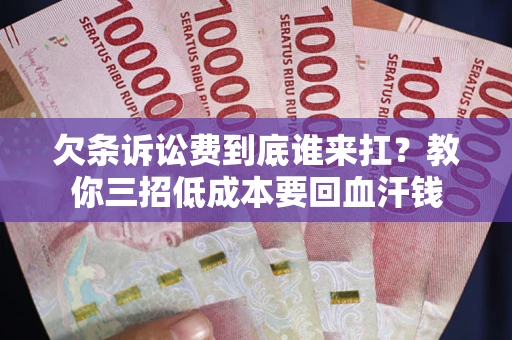武汉欠条诉讼费到底谁来扛？教你三招低成本要回血汗钱